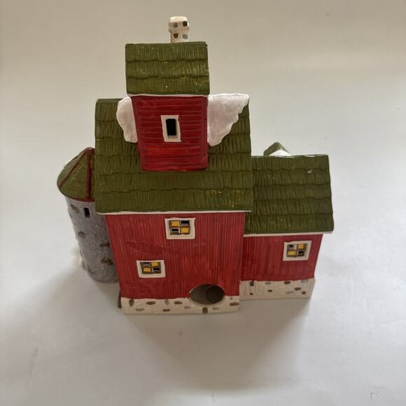 Dept 56 Snow Village J.‎ Young’s Granary #51497 Retired 1989 Christmas Houses - Picture 4 of 12